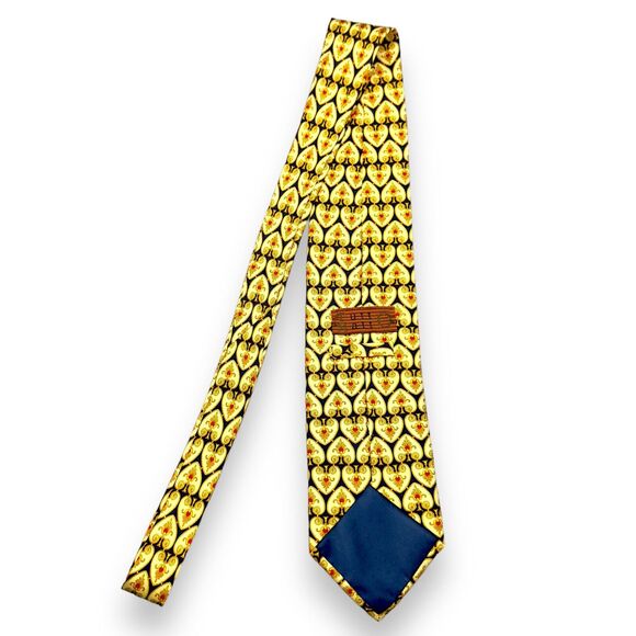 Tutto Matto 100% Silk Dress Tie Made in‎ Italy Bold Geographic Print 58" 3.75" - Picture 3 of 11